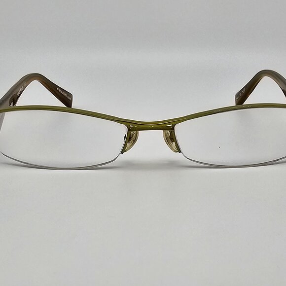 Alain Mikli A0656 17 Lime Green Semi Rimless Eyeglasses Frame w Flexhinge France - Picture 2 of 14